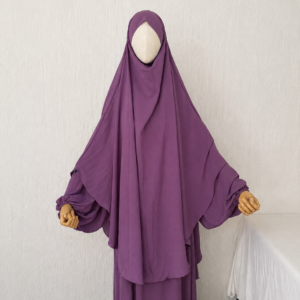 DUSTY PLUM KHIMAR SET