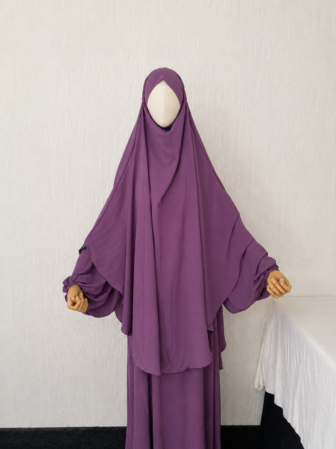 DUSTY PLUM KHIMAR SET (Size 56)
